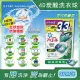(2袋78顆任選超值組)日本PG Ariel BIO全球首款4D炭酸機能活性去污強洗淨3.3倍洗衣凝膠球補充包39顆/袋(洗衣機槽防霉洗衣膠囊洗衣球) 綠袋消臭型*2袋