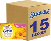 Suavitel Complete Fabric Softener Dryer Sheets Morning Sun 18 Sheets 15 Pack