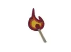Embroidery patch sew badge iron on glue transfer matches fire