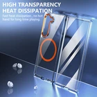 For Samsung Z Fold 6 5 4 3 Magnetic Hard PC Rugged Clear Case + Screen Protector