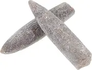 BELLIFFY 2pcs Natural Belemnite Specimen for Educational Use and Home Decor Authentic Geological Adornment for Paleontology Studies and Enthusiasts
