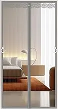 Magnetic Screen Door with No-Drill Installation,Ventilation,Windproof Design & Instant Closure - Heavy Duty Mesh Curtain for Patio, Balcony, Entryways(95 * 200cm)