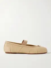 [Maison Margiela] Maison Margiela - Tabi Split-toe Leather Ballet Flats - Neutral - IT41 IT 41 Neutrals