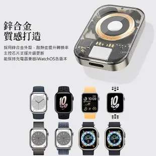 TOTU 鋅系列 Apple Watch 攜帶型磁吸無線充電器(三種規格可選)Apple Watch to USB