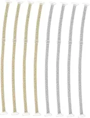 [Yardenfun] 4 Pack Women's Bras Extenders Bra Straps Holder for Women Elastic Bra Shoulder Straps Non-Slip Lingerie Straps Adjustable Halter Neck Cross Back Design