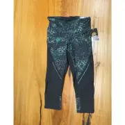 new champion capri legging s interstellar black zip pocket