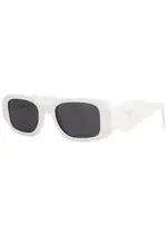 Prada Rectangle-frame Sunglasses - White - One Size One Size
