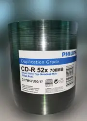 600 PHILIPS 52X Shiny Silver Top CD-R Disc Media 700MB FREE EXPEDITED SHIPPING
