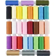 Polyester Sewing Thread, 30 Spools of 250 Yards Each, 30 Colors for Hand Sewi...