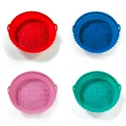 4Pcs Silicone Air Fryer Mat Insulated Tray Mat Baking Tray Oven Baking Mat