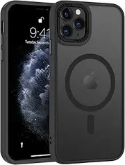 BENTOBEN Case for iPhone 11 Pro, Skin-Friendly Touch Slim Magnetic Phone Cases Supports Wireless Charging, Matte Anti-Drop Shockproof Full-Body Protective Phone Cover 5.8 inch, Black