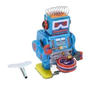 Robot Clockwork Toy Creative Drumming Vintage Robot Tin Toy WP