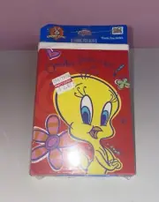 Hallmark Looney Tunes 2001 Tweety 8 Thank You Cards Sealed Spring Floral