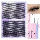 Lash Extension Kit 320pcs, Diy Individual Lashes Clusters Kit,Lash Bond and Seal