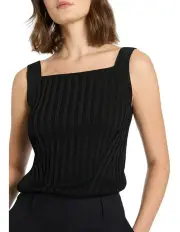 [Marcs] Leona Lurex Knit Tank in Black Sparkle