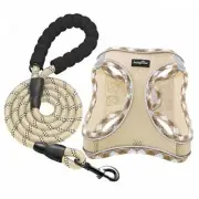 Dog Harness with Leash Set, No Pull Adjustable Reflective Step-in Puppy
