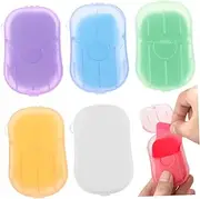 Totority Convenient Paper Soap Pcs Portable Soap Sheets for Travel and Outdoor Activities Gentle Skin