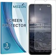 [MEZON] [3 Pack] Ultra Clear Screen Protector Film for Nokia G10 / G20 / G21 / G22 – Case Friendly, Shock Absorption (Nokia G20, Clear)