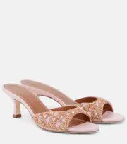 [Staud] Staud Brigitte beaded mules AU 6 pink