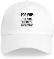 [CafePress] Pop Pop The Man, The Myth, The Legend Baseball C Adjustable Baseball Cap
