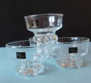 Studio Nova Traditional Footed Dessert Sherbert Bowls Clear Glass Set Of 4, 8oz