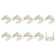PVC Water Pipe Clips (20mm/0.79") 30Pcs, Plastic U Shaped Pipe Fitting Clamps