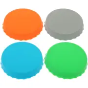 4 Pcs Leak-proof Sealed Bottle Cap Can Covers Sealing Reusable Sealers