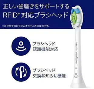 【日本代購】飛利浦Sonicare 電動牙刷替換刷頭白色Plus 常規3支(9個月份) HX6063/96