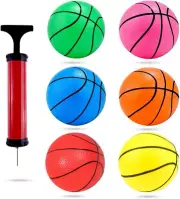 Shindel 6Pcs Mini Basketball, Small Basketball for Toddlers, Kids and Basketball