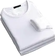 [Generic] Men's Thermal Underwear,Winter Clothes Base Layer | Thickened Thermal Base Layer Shirts, Cold-Proof Winter Thermal Underwear Trendy for Cold Weather