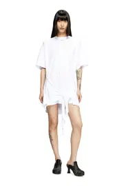 [Diesel] Diesel - T-shirt dress with tie front - Dresses - Woman - White M White