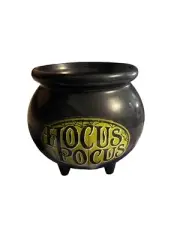Hallmark Ceramic Cauldron HOCUS POCUS Black Halloween Display