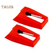 Record Player Needles Replacement Turntable Needles Stylus Portable Widely Compatible Easy to Use Record Player Needles as the picture 2pcs
