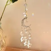 Wind Chimes Yard Garden Tree Hanging Crystal Ornament Glass Wall Hanging Decoration