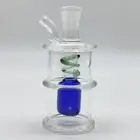 3.2" Mini Pyrex Glass Bong Portable Hookah Water Pipe Shisha Bubbler+10mm Bowl