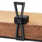 Woodworking Dovetail Marker Aluminum Alloy Dovetail Marking Template Marking Ruler Gauge