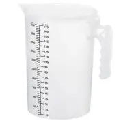 Graduated Beaker, 5000ml PP Plastic Cup Double Sided Black Graduations