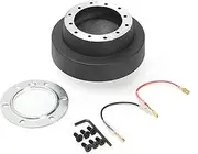 POEXIR 20mm Steering Wheel Hub Adapter Snap Off Boss Kit Quick Release Set, for BMW, E46 MOMO OMP Steering Wheel Hub Adapter