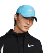 Nike Dri-FIT Structured Heathered Golf Cap Size L/XL Blue/Orange New