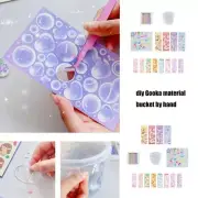 Shimmering Stickers Set Scrapbooking Decoration Glittering Stickers Stationery