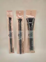 e.l.f. 6" Brush Set - Blending, Concealer, Contouring - Black