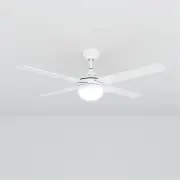 1200mm AC With 3 Colors LED Light 4 Blades Ceiling Fan, 1200 / White