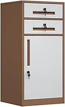 Vertical File Cabinet Office Storage Cabinet with Lock 2 Drawers for Home Office Organization