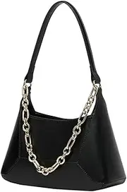 [CJLWSLCO] underarm bag hundred with leather simple crossbody bag commuting shoulder women's bag Trendy Shoulder Bags For Women Crossbody Bag Casual Leather Work Purses Women’s Satchel Handb