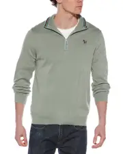 Paul Smith 1/4-Zip Mock Neck Sweater