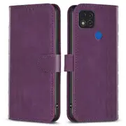 Stand Shell for Xiaomi Poco C31mi 9C/9C NFC/10A Phone Wallet Case Grid Pattern Imprinting Cover