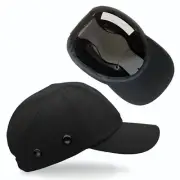 Lucent Path Black Baseball Bump Cap Safety Helmet Comfortable Stylish Design