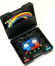 Manifold Gauge 134 Refrigeration Air Conditioning HVAC AC Tools Heavy Duty