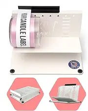 Label Ledge - Precise Label Applicator Bottle & Jar-Labeling Must-Have, Manual Labeling Machine for Bottle Labels Made by Label Makers, For Straight-Sided Vessels for Wine/Beer, Beauty Products & More