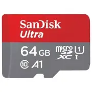 SanDisk Ultra 64GB UHS I MicroSDXC Memory Card with SD Adapter and 140MBPS Speed